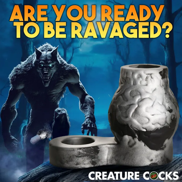 Creature Cocks Night Prowler Silicone Girth Enhancer with Ball Strap Male Sex Toys