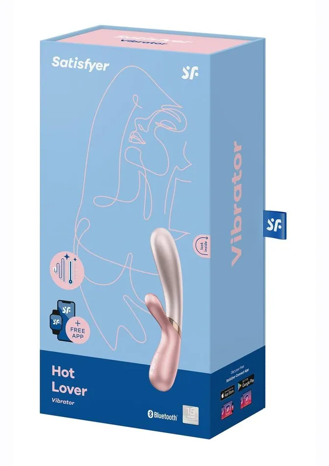 Satisfyer Hot Lover Rechargeable Silicone Warming DualStim Vibrator Satisfyer Female Sex Toys